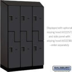 15" Wide Double Tier 'S' Style Designer Wood Locker - 3 Wide - 6 Feet High - 24" Deep by Salsbury - Image 36