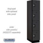 15" Wide Four Tier Designer Wood Locker - 1 Wide - 6 Feet High - 24" Deep by Salsbury - Image 5