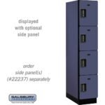 15" Wide Four Tier Designer Wood Locker - 1 Wide - 6 Feet High - 24" Deep by Salsbury - Image 7