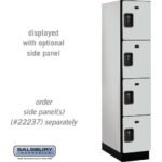 15" Wide Four Tier Designer Wood Locker - 1 Wide - 6 Feet High - 24" Deep by Salsbury - Image 18