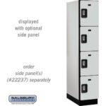 15" Wide Four Tier Designer Wood Locker - 1 Wide - 6 Feet High - 24" Deep by Salsbury - Image 20