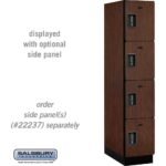 15" Wide Four Tier Designer Wood Locker - 1 Wide - 6 Feet High - 24" Deep by Salsbury - Image 22