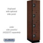 15" Wide Four Tier Designer Wood Locker - 1 Wide - 6 Feet High - 24" Deep by Salsbury - Image 25