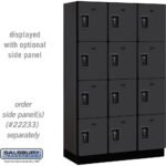 15" Wide Four Tier Designer Wood Locker - 3 Wide - 6 Feet High - 18" Deep by Salsbury - Image 3