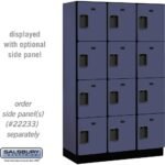 15" Wide Four Tier Designer Wood Locker - 3 Wide - 6 Feet High - 18" Deep by Salsbury - Image 6