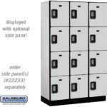 15" Wide Four Tier Designer Wood Locker - 3 Wide - 6 Feet High - 18" Deep by Salsbury - Image 20