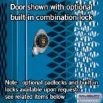 15" Wide Four Tier Vented Metal Locker - 1 Wide - 6 Feet High - 15" Deep by Salsbury - Image 9