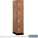 15" Wide Premier Wood Locker - Four Tier-1 Wide - 6 Feet High - 24" Deep by Salsbury - Image 17