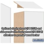 15" Wide Premier Wood Locker - Single Tier - 1 Wide - 6 Feet High - 18" Deep by Salsbury - Image 41
