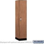 15" Wide Premier Wood Locker - Single Tier - 1 Wide - 6 Feet High - 21" Deep by Salsbury - Image 18