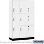 15" Wide Premier Wood Locker - Triple Tier-3 Wide - 6 Feet High - 18" Deep by Salsbury - Image 5