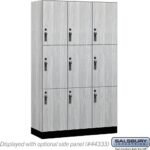 15" Wide Premier Wood Locker - Triple Tier-3 Wide - 6 Feet High - 18" Deep by Salsbury - Image 19