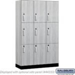 15" Wide Premier Wood Locker - Triple Tier-3 Wide - 6 Feet High - 18" Deep by Salsbury - Image 23