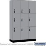 15" Wide Premier Wood Locker - Triple Tier-3 Wide - 6 Feet High - 18" Deep by Salsbury - Image 33