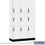 15" Wide Premier Wood Locker - Triple Tier-3 Wide - 6 Feet High - 18" Deep by Salsbury
