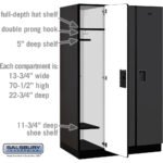 15" Wide Single Tier Designer Wood Locker - 3 Wide - 6 Feet High - 24" Deep by Salsbury - Image 32
