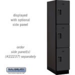 15" Wide Triple Tier Designer Wood Locker - 1 Wide - 6 Feet High - 24" Deep by Salsbury