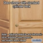 16" Wide Double Tier Solid Oak Executive Wood Locker - 1 Wide - 6 Feet High - 24" Deep - Light Oak by Salsbury - Image 5
