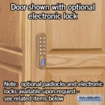 16" Wide Double Tier Solid Oak Executive Wood Locker - 1 Wide - 6 Feet High - 24" Deep - Light Oak by Salsbury - Image 6