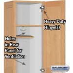 16" Wide Single Tier Solid Oak Executive Wood Locker - 1 Wide - 6 Feet High - 18" Deep - Light Oak by Salsbury - Image 4