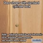 16" Wide Single Tier Solid Oak Executive Wood Locker - 1 Wide - 6 Feet High - 18" Deep - Light Oak by Salsbury - Image 5