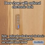 16" Wide Single Tier Solid Oak Executive Wood Locker - 1 Wide - 6 Feet High - 24" Deep - Light Oak by Salsbury - Image 6