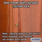 16" Wide Triple Tier Solid Oak Executive Wood Locker - 1 Wide - 6 Feet High - 18" Deep - Medium Oak by Salsbury - Image 5