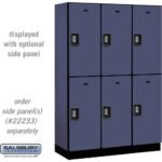 18" Wide Double Tier Designer Wood Locker - 3 Wide - 6 Feet High - 18" Deep by Salsbury - Image 10