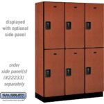 18" Wide Double Tier Designer Wood Locker - 3 Wide - 6 Feet High - 18" Deep by Salsbury - Image 13