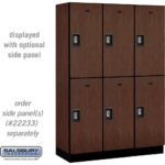 18" Wide Double Tier Designer Wood Locker - 3 Wide - 6 Feet High - 18" Deep by Salsbury - Image 25