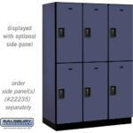 18" Wide Double Tier Designer Wood Locker - 3 Wide - 6 Feet High - 21" Deep by Salsbury - Image 8