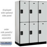 18" Wide Double Tier Designer Wood Locker - 3 Wide - 6 Feet High - 21" Deep by Salsbury - Image 16