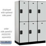 18" Wide Double Tier Designer Wood Locker - 3 Wide - 6 Feet High - 21" Deep by Salsbury - Image 18