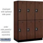 18" Wide Double Tier Designer Wood Locker - 3 Wide - 6 Feet High - 21" Deep by Salsbury - Image 25