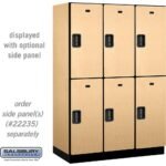 18" Wide Double Tier Designer Wood Locker - 3 Wide - 6 Feet High - 21" Deep by Salsbury - Image 27