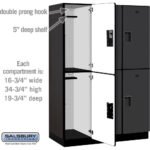18" Wide Double Tier Designer Wood Locker - 3 Wide - 6 Feet High - 21" Deep by Salsbury - Image 32