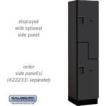 18" Wide Double Tier 'S' Style Designer Wood Locker - 1 Wide - 6 Feet High - 18" Deep by Salsbury