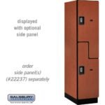 18" Wide Double Tier 'S' Style Designer Wood Locker - 1 Wide - 6 Feet High - 24" Deep by Salsbury - Image 15