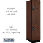 18" Wide Double Tier 'S' Style Designer Wood Locker - 1 Wide - 6 Feet High - 24" Deep by Salsbury - Image 23