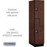 18" Wide Double Tier 'S' Style Designer Wood Locker - 1 Wide - 6 Feet High - 24" Deep by Salsbury - Image 25