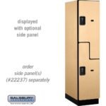 18" Wide Double Tier 'S' Style Designer Wood Locker - 1 Wide - 6 Feet High - 24" Deep by Salsbury - Image 28