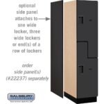 18" Wide Double Tier 'S' Style Designer Wood Locker - 1 Wide - 6 Feet High - 24" Deep by Salsbury - Image 31