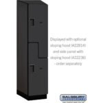 18" Wide Double Tier 'S' Style Designer Wood Locker - 1 Wide - 6 Feet High - 24" Deep by Salsbury - Image 36