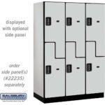 18" Wide Double Tier 'S' Style Designer Wood Locker - 3 Wide - 6 Feet High - 21" Deep by Salsbury - Image 17