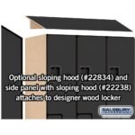 18" Wide Double Tier 'S' Style Designer Wood Locker - 3 Wide - 6 Feet High - 24" Deep by Salsbury - Image 35