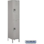 18" Wide Double Tier Standard Metal Locker - 1 Wide - 6 Feet High - 18" Deep by Salsbury - Image 4
