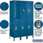 18" Wide Double Tier Standard Metal Locker - 3 Wide - 6 Feet High - 18" Deep by Salsbury - Image 7