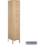 18" Wide Four Tier Standard Metal Locker - 1 Wide - 6 Feet High - 18" Deep by Salsbury - Image 5