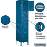 18" Wide Four Tier Standard Metal Locker - 1 Wide - 6 Feet High - 18" Deep by Salsbury - Image 7