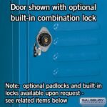 18" Wide Four Tier Standard Metal Locker - 1 Wide - 6 Feet High - 21" Deep by Salsbury - Image 9